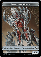 Phyrexian Golem // Construct Double-Sided Token [March of the Machine Commander Tokens] MTG Single Magic: The Gathering  | Multizone: Comics And Games