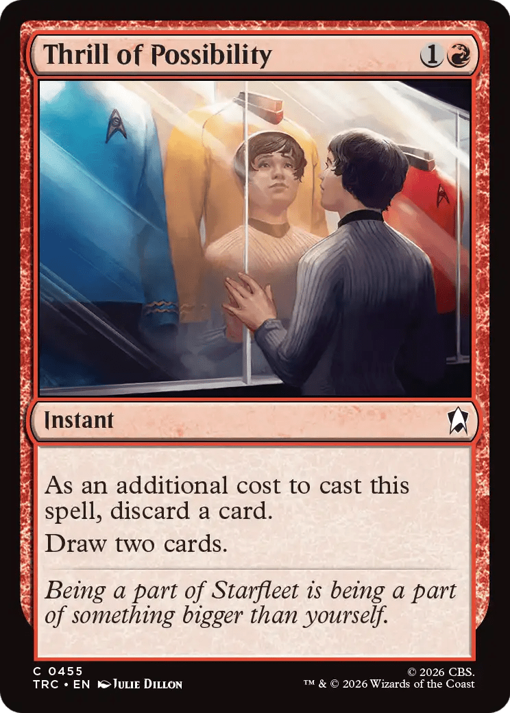 Thrill of Possibility (Surge Foil) [Star Trek Commander] MTG Single Magic: The Gathering  | Multizone: Comics And Games