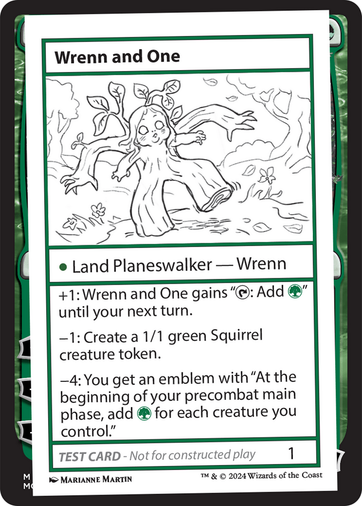 Wrenn and One [Mystery Booster 2 Playtest Cards] MTG Single Magic: The Gathering  | Multizone: Comics And Games
