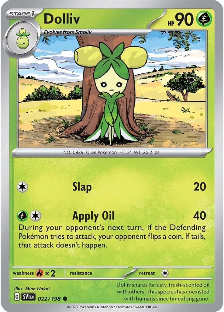 Dolliv (022/198) [Scarlet & Violet: Base Set] Pokemon Single Pokémon  | Multizone: Comics And Games