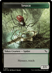 Detective // Spider Double-Sided Token [Murders at Karlov Manor Tokens] MTG Single Magic: The Gathering  | Multizone: Comics And Games