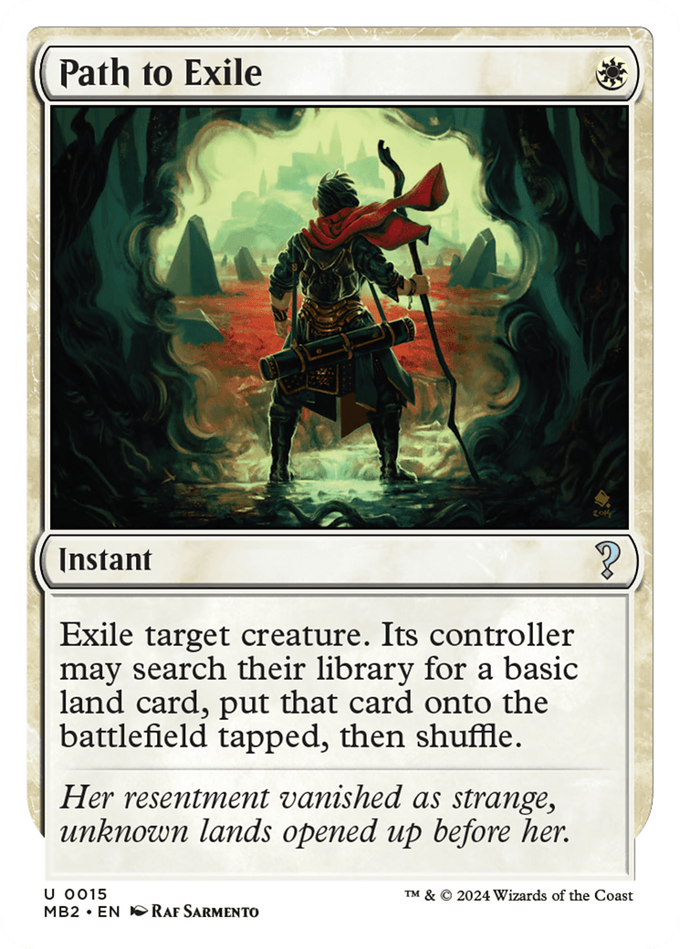 Path to Exile (White Border) [Mystery Booster 2] MTG Single Magic: The Gathering  | Multizone: Comics And Games