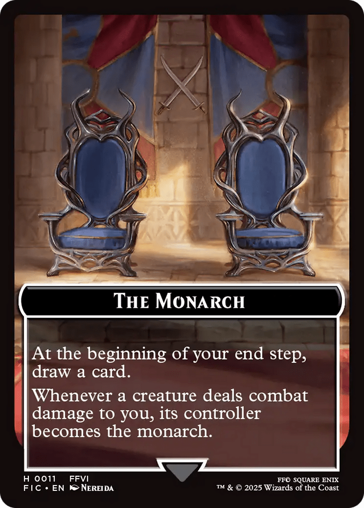 The Blackjack // The Monarch Double-Sided Token [FINAL FANTASY Commander Tokens] MTG Single Magic: The Gathering  | Multizone: Comics And Games
