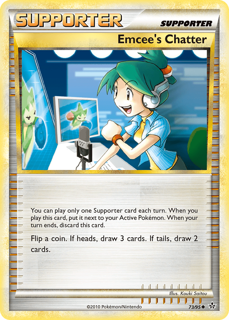 Emcee's Chatter (73/95) [HeartGold & SoulSilver: Unleashed] Pokemon Single Pokémon  | Multizone: Comics And Games
