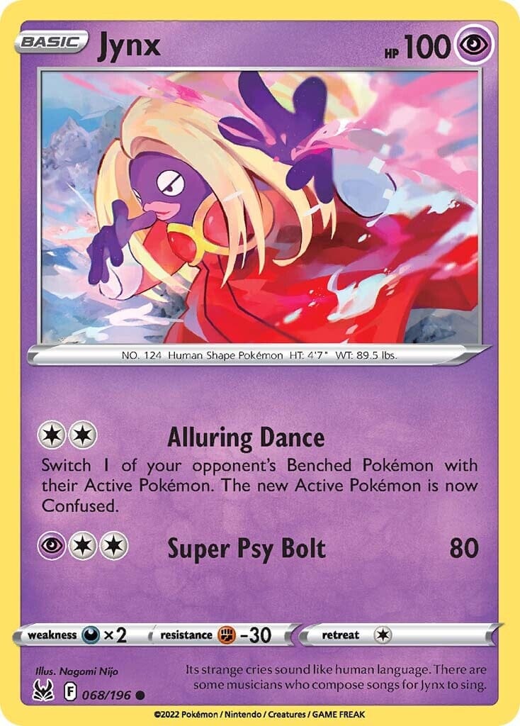 Jynx (068/196) [Sword & Shield: Lost Origin] Pokemon Single Pokémon  | Multizone: Comics And Games