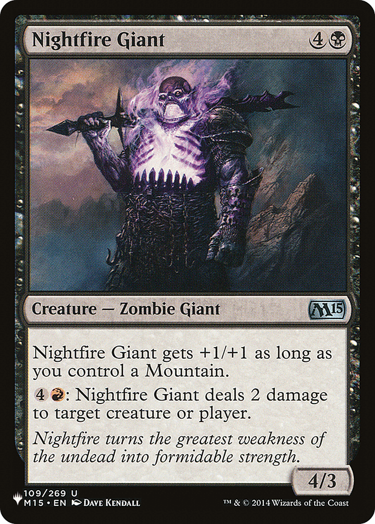 Nightfire Giant [The List] MTG Single Magic: The Gathering  | Multizone: Comics And Games