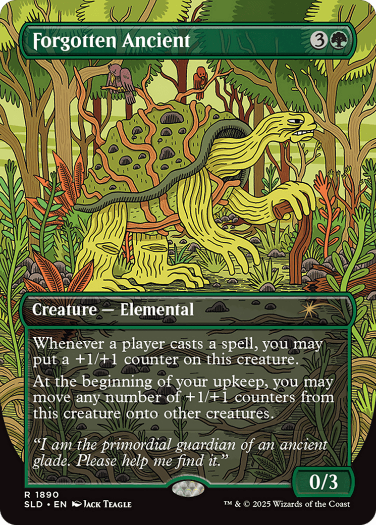 Forgotten Ancient (Rainbow Foil) [Secret Lair Drop Series] MTG Single Magic: The Gathering  | Multizone: Comics And Games