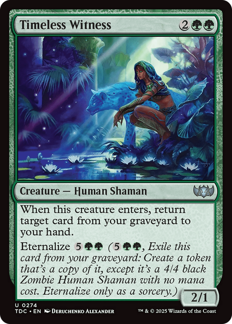 Timeless Witness [Tarkir: Dragonstorm Commander] MTG Single Magic: The Gathering  | Multizone: Comics And Games