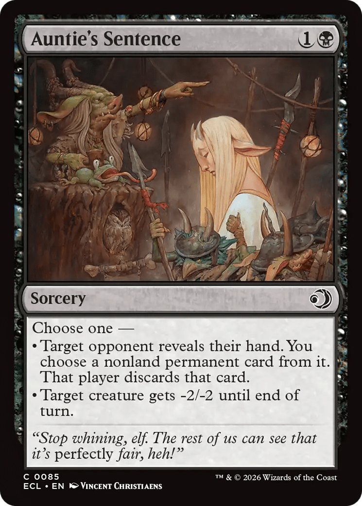 Auntie's Sentence [Lorwyn Eclipsed] MTG Single Magic: The Gathering  | Multizone: Comics And Games