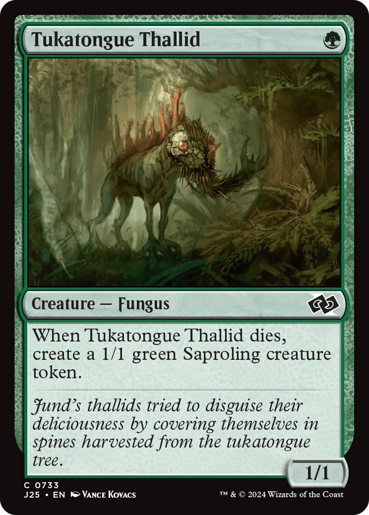 Tukatongue Thallid [Foundations Jumpstart] MTG Single Magic: The Gathering  | Multizone: Comics And Games