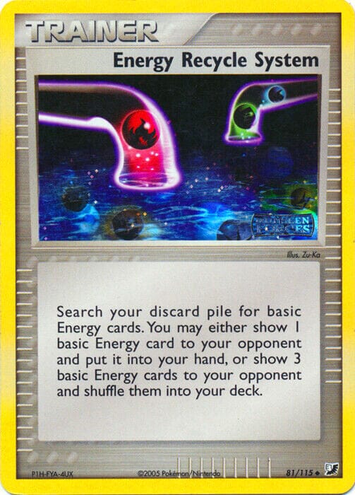Energy Recycle System (81/115) (Stamped) [EX: Unseen Forces] Pokemon Single Pokémon  | Multizone: Comics And Games