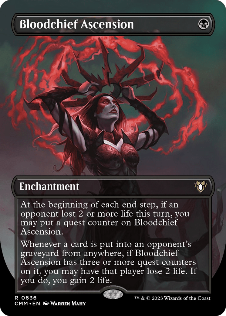 Bloodchief Ascension (Borderless Alternate Art) [Commander Masters] MTG Single Magic: The Gathering  | Multizone: Comics And Games