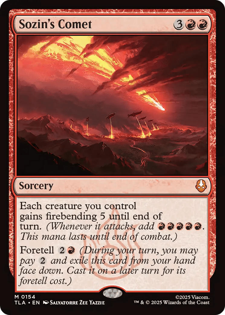 Sozin's Comet [Avatar: The Last Airbender] MTG Single Magic: The Gathering  | Multizone: Comics And Games