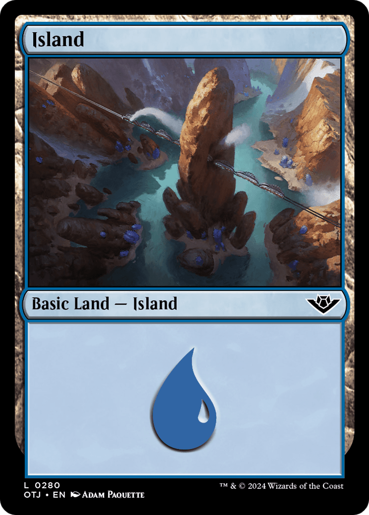 Island (0280) [Outlaws of Thunder Junction] MTG Single Magic: The Gathering  | Multizone: Comics And Games