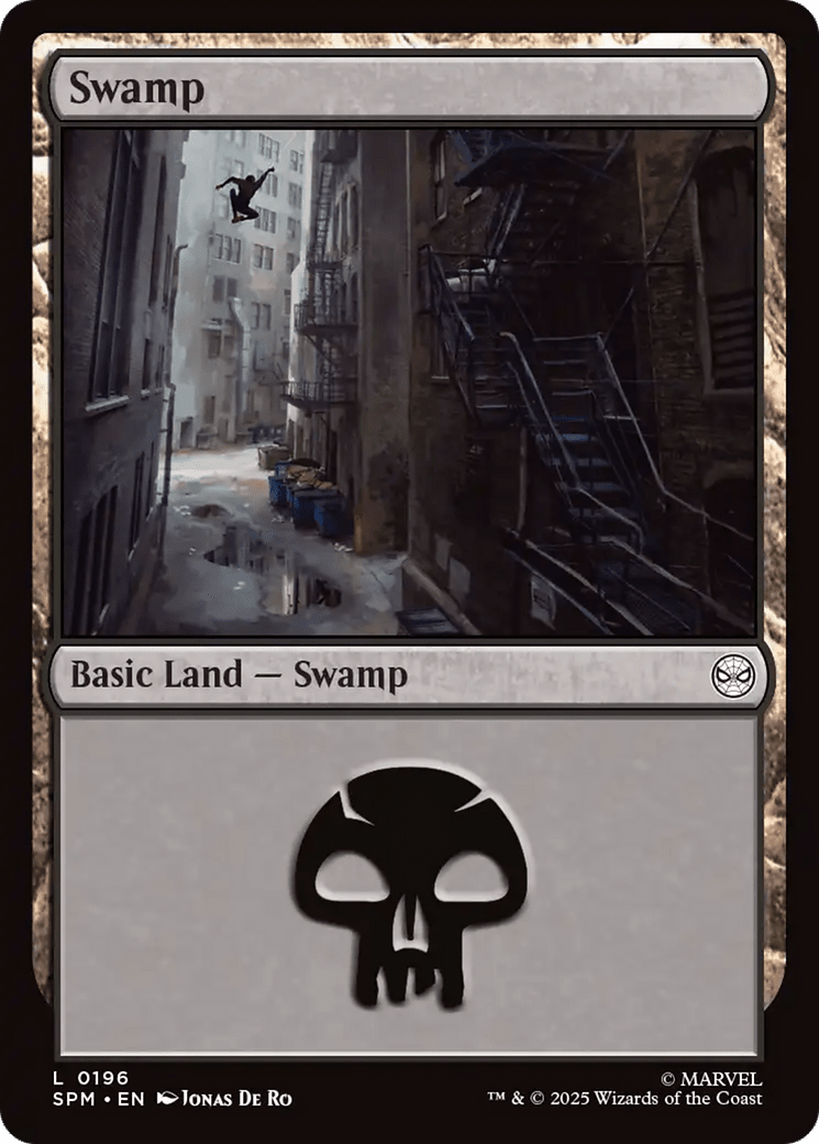 Swamp (0196) [Marvel's Spider-Man] MTG Single Magic: The Gathering  | Multizone: Comics And Games
