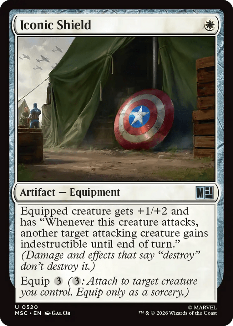 Iconic Shield [Marvel Super Heroes Commander] MTG Single Magic: The Gathering  | Multizone: Comics And Games