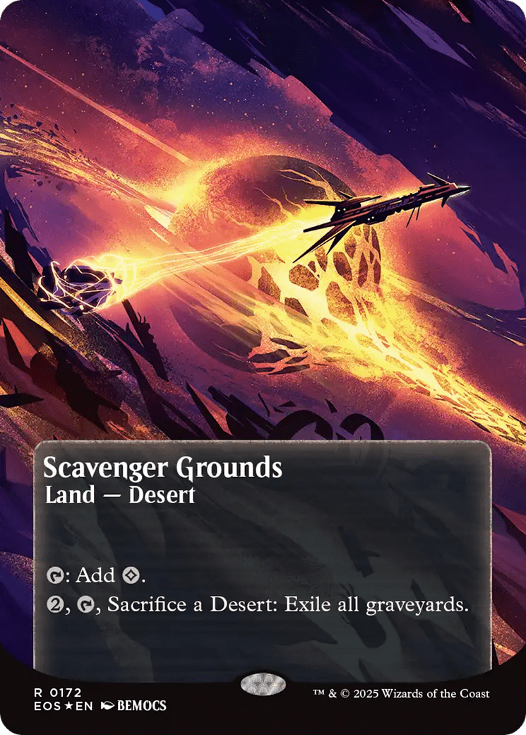 Scavenger Grounds (0172) (Borderless) (Galaxy Foil) [Edge of Eternities: Stellar Sights] MTG Single Magic: The Gathering  | Multizone: Comics And Games