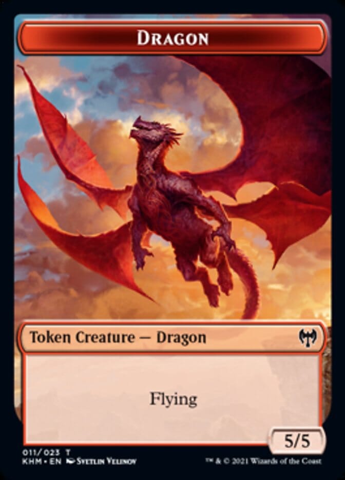 Dragon Token [Kaldheim Tokens] MTG Single Magic: The Gathering  | Multizone: Comics And Games