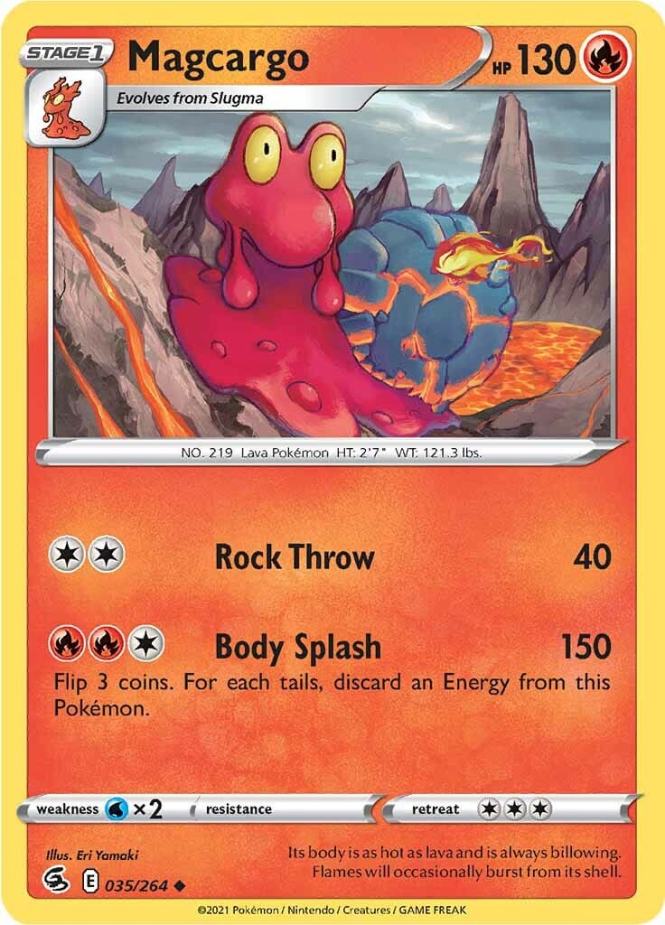 Magcargo (035/264) [Sword & Shield: Fusion Strike] Pokemon Single Pokémon  | Multizone: Comics And Games