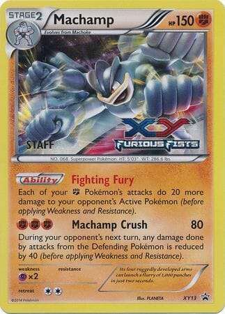 Machamp (XY13) (Staff) [XY: Black Star Promos] Pokemon Single Pokémon  | Multizone: Comics And Games