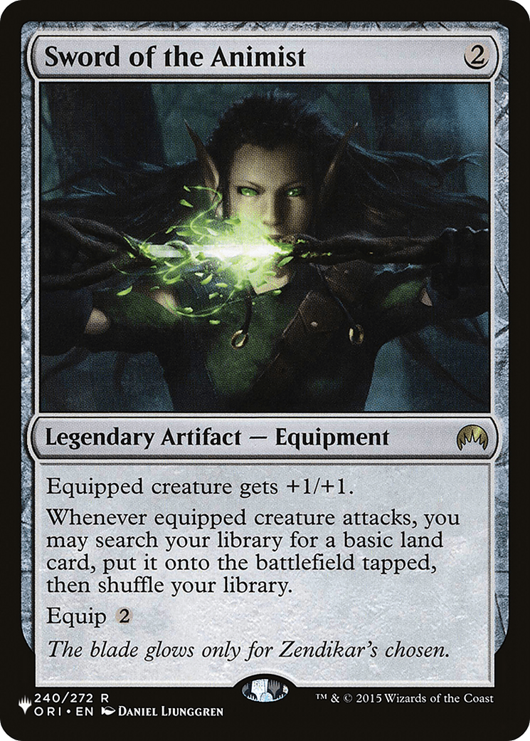 Sword of the Animist [Secret Lair: Angels] MTG Single Magic: The Gathering  | Multizone: Comics And Games