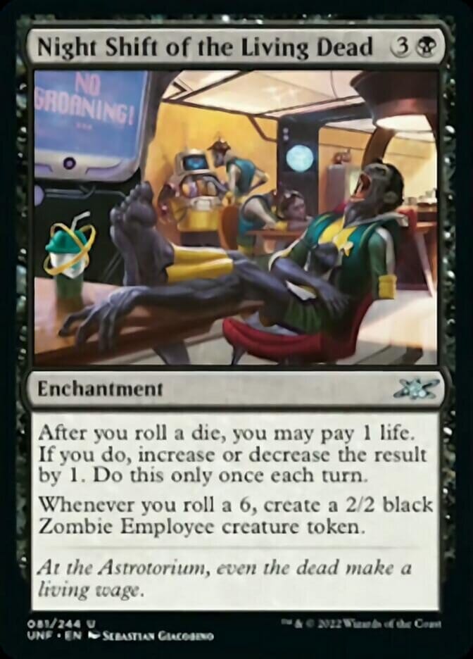Night Shift of the Living Dead [Unfinity] MTG Single Magic: The Gathering  | Multizone: Comics And Games