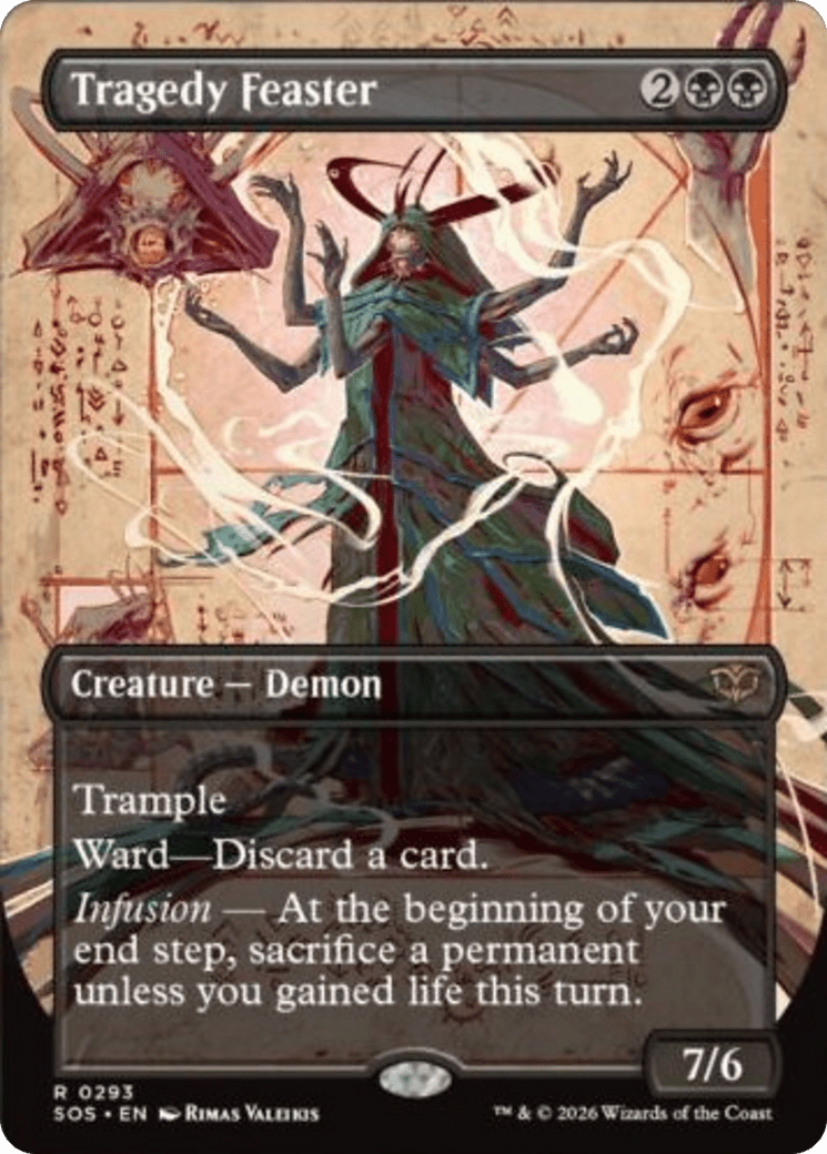 Tragedy Feaster (Borderless) [Secrets of Strixhaven] MTG Single Magic: The Gathering  | Multizone: Comics And Games
