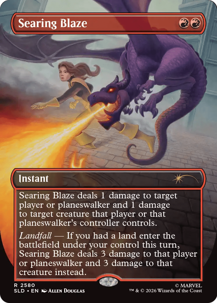 Searing Blaze [Secret Lair Drop Series] MTG Single Magic: The Gathering  | Multizone: Comics And Games