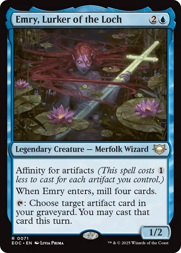 Emry, Lurker of the Loch [Edge of Eternities Commander] MTG Single Magic: The Gathering  | Multizone: Comics And Games