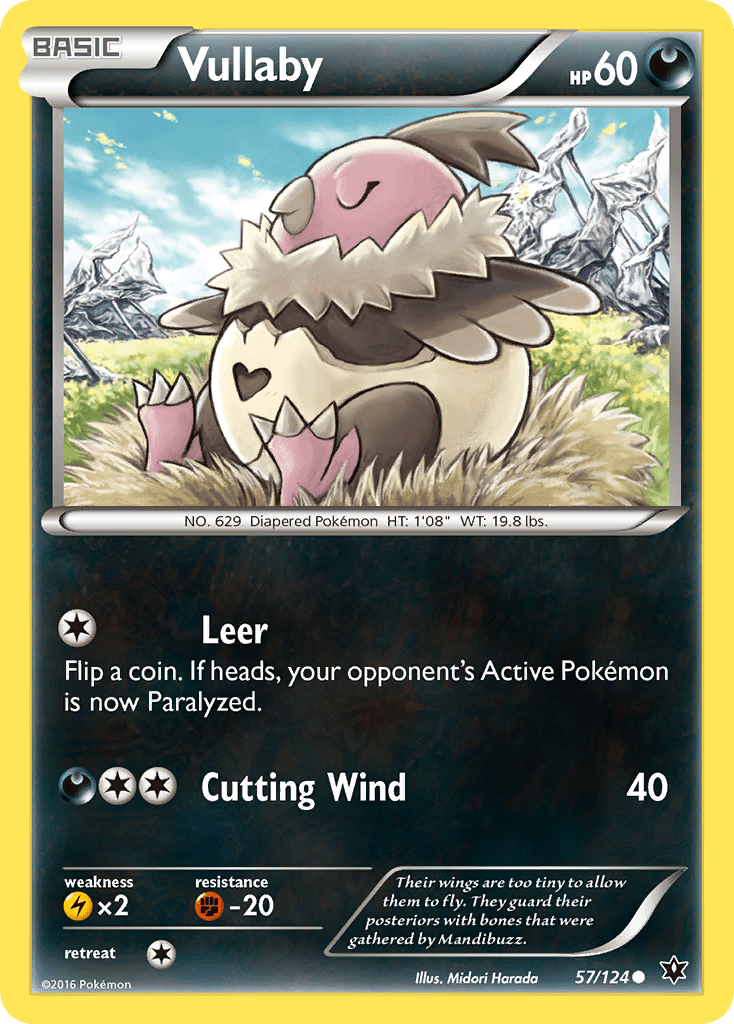 Vullaby (57/124) [XY: Fates Collide] Pokemon Single Pokémon  | Multizone: Comics And Games