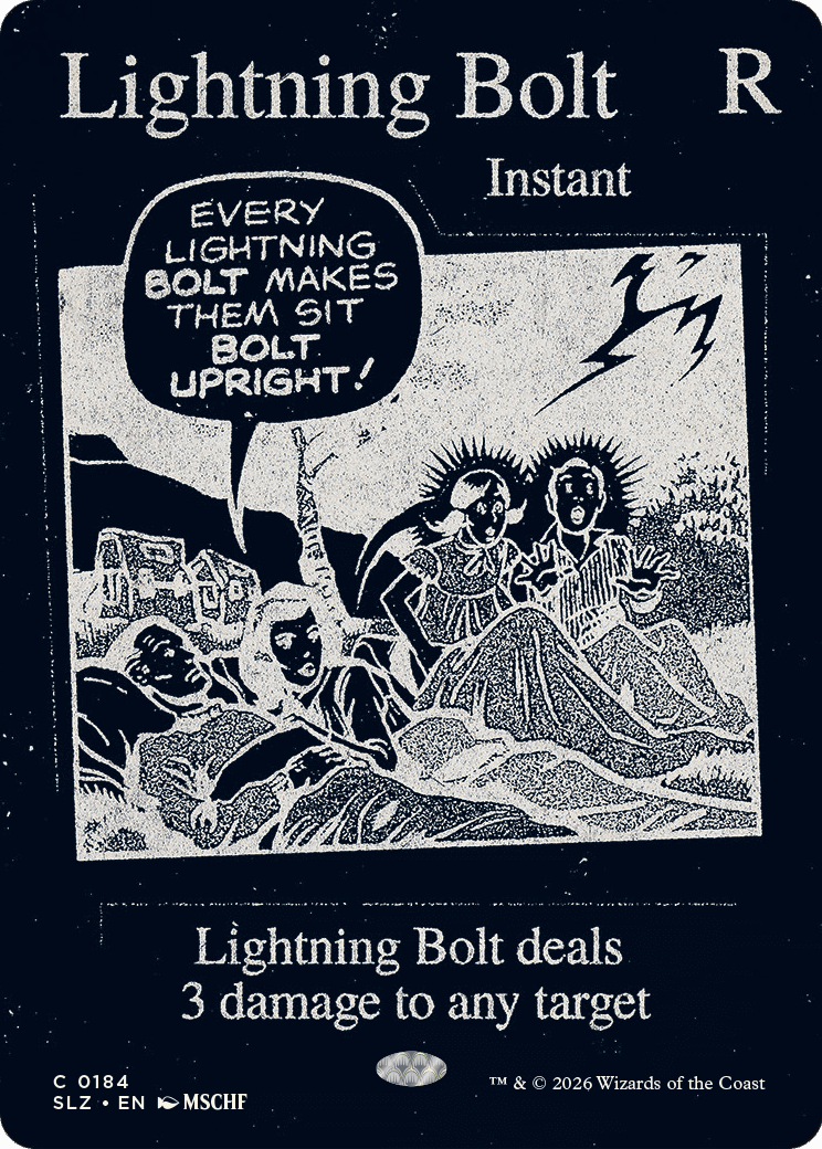 Lightning Bolt (0184) [Secret Lair x MSCHF: The Zeta Set] MTG Single Magic: The Gathering  | Multizone: Comics And Games