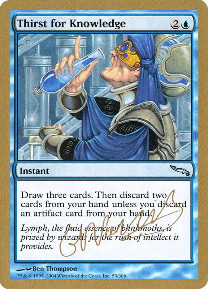 Thirst for Knowledge (Gabriel Nassif) [World Championship Decks 2004] MTG Single Magic: The Gathering  | Multizone: Comics And Games