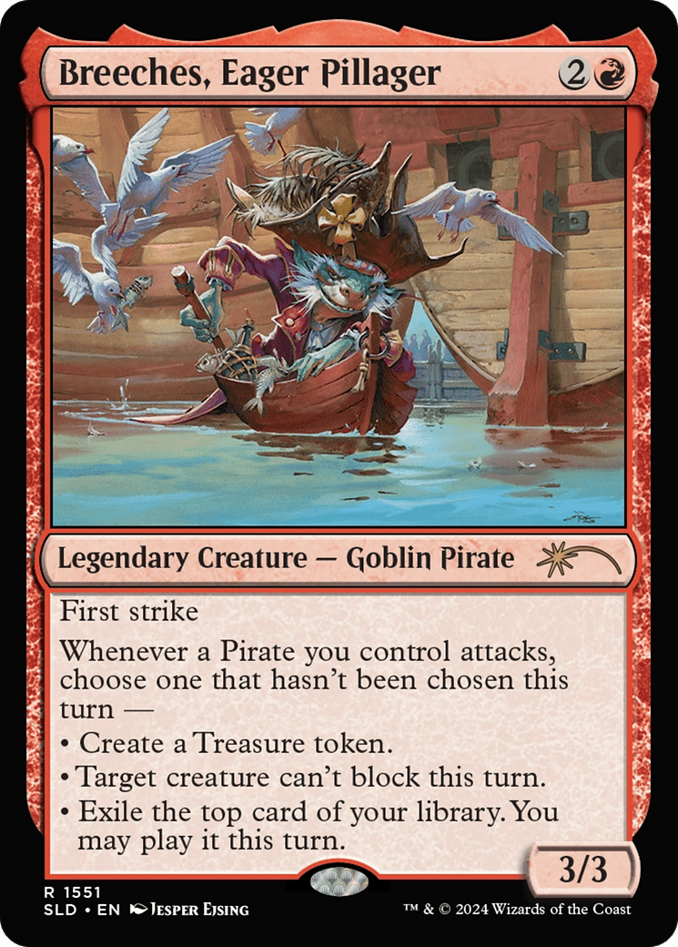 Breeches, Eager Pillager (Rainbow Foil) [Secret Lair Drop Series] MTG Single Magic: The Gathering  | Multizone: Comics And Games