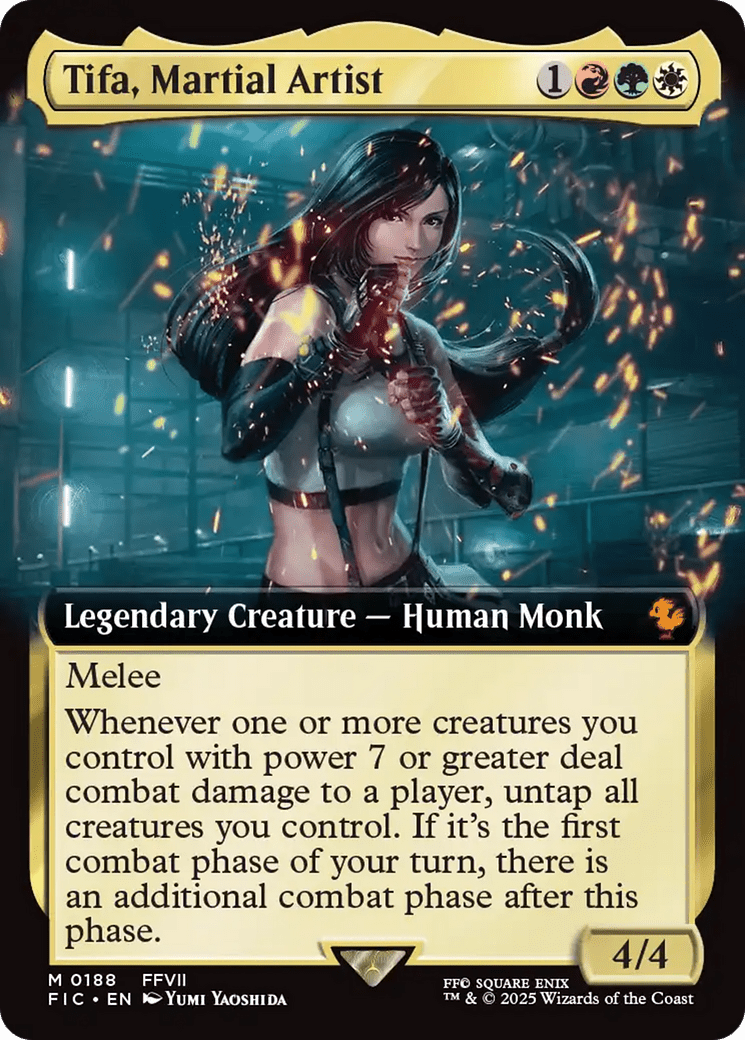 Tifa, Martial Artist (Extended Art) [FINAL FANTASY Commander] MTG Single Magic: The Gathering  | Multizone: Comics And Games