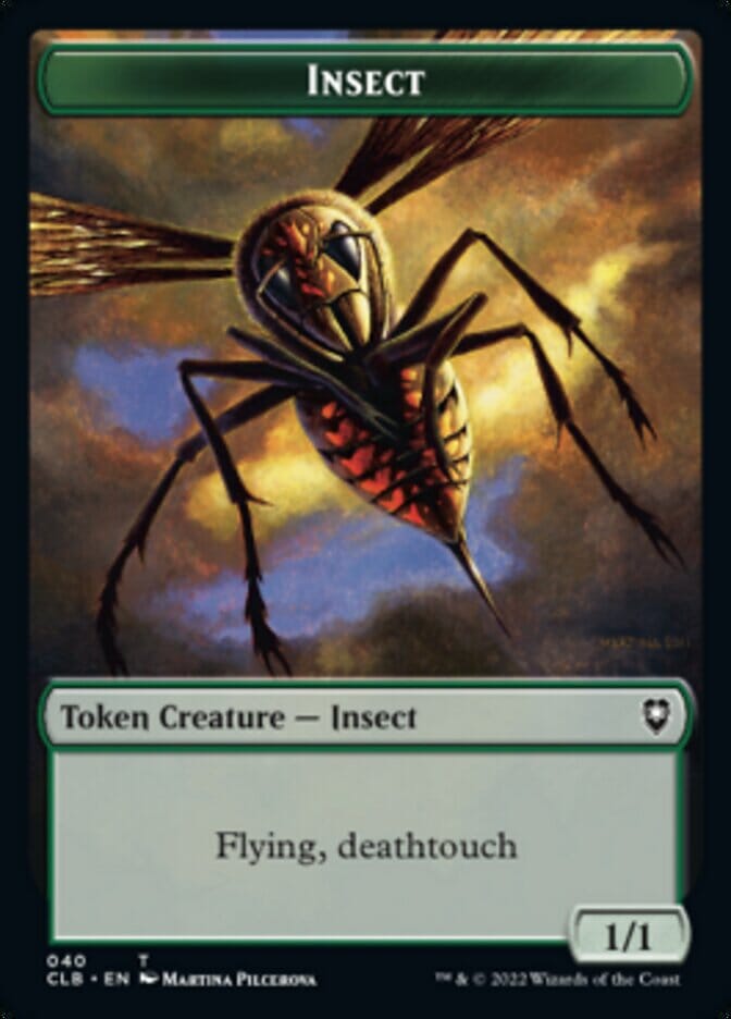 Spider // Insect Double-Sided Token [Commander Legends: Battle for Baldur's Gate Tokens] MTG Single Magic: The Gathering  | Multizone: Comics And Games