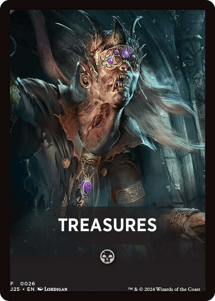 Treasures Theme Card [Foundations Jumpstart Front Cards] MTG Single Magic: The Gathering  | Multizone: Comics And Games