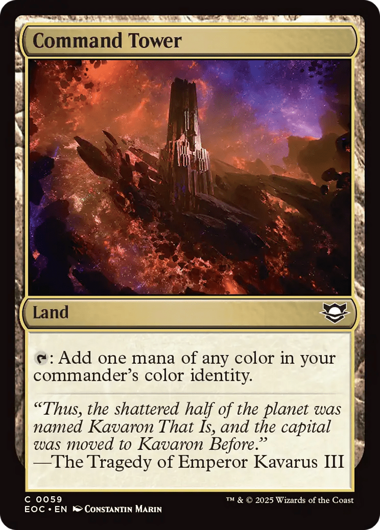 Command Tower [Edge of Eternities Commander] MTG Single Magic: The Gathering  | Multizone: Comics And Games