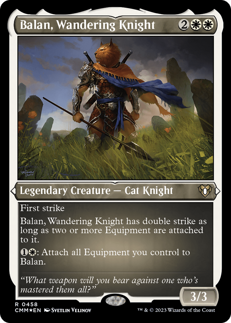 Balan, Wandering Knight (Foil Etched) [Commander Masters] MTG Single Magic: The Gathering  | Multizone: Comics And Games