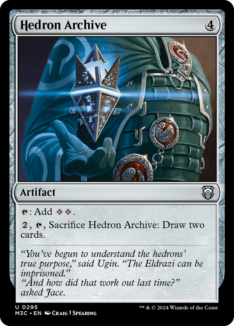 Hedron Archive (Ripple Foil) [Modern Horizons 3 Commander] MTG Single Magic: The Gathering  | Multizone: Comics And Games