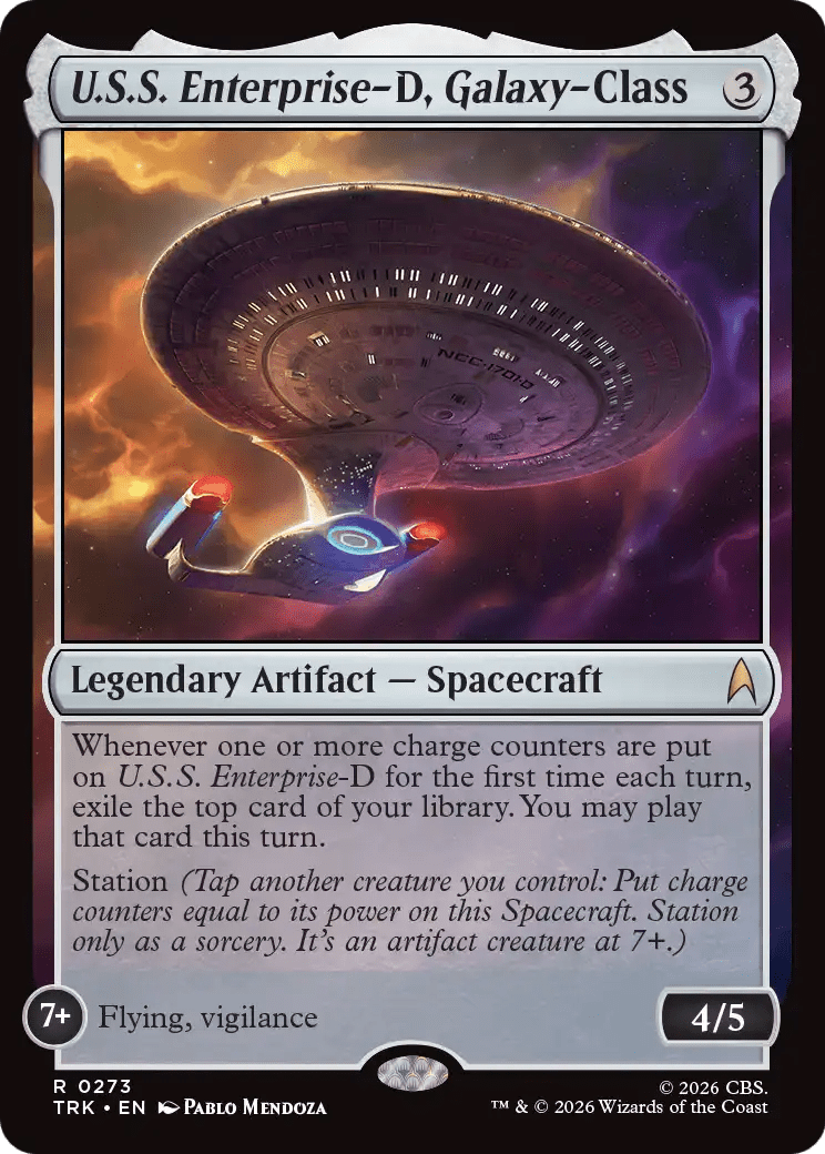 U.S.S. Enterprise-D, Galaxy-Class [Star Trek] MTG Single Magic: The Gathering  | Multizone: Comics And Games