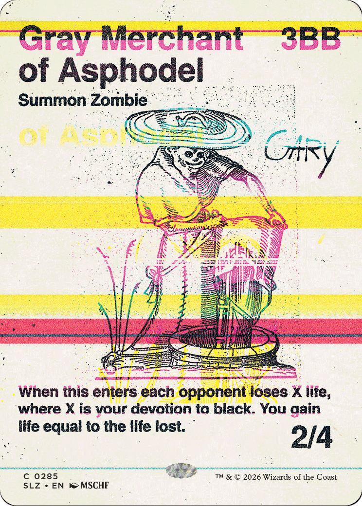 Gray Merchant of Asphodel (0285) [Secret Lair x MSCHF: The Zeta Set] MTG Single Magic: The Gathering  | Multizone: Comics And Games