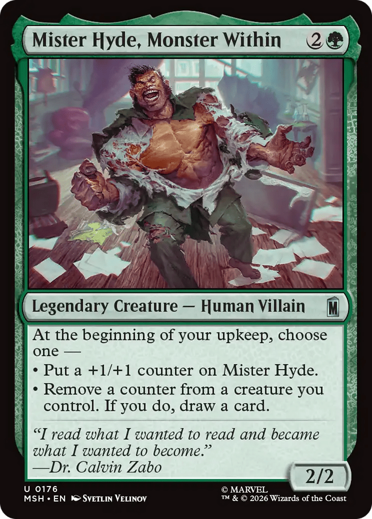 Mister Hyde, Monster Within [Marvel Super Heroes] MTG Single Magic: The Gathering  | Multizone: Comics And Games