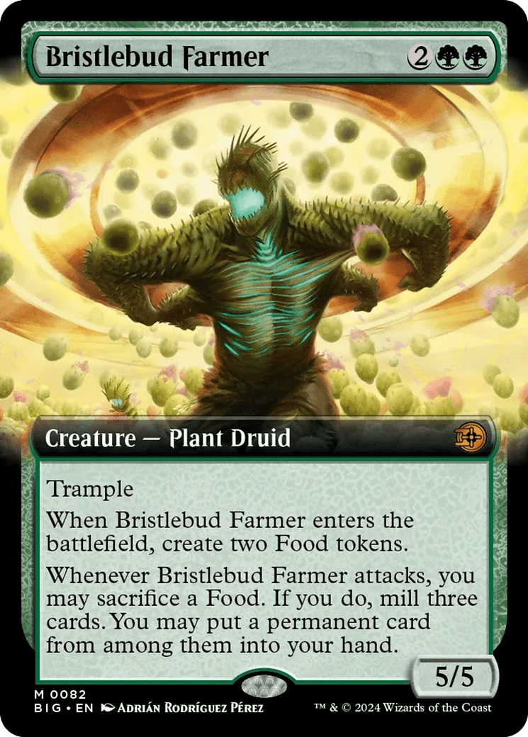 Bristlebud Farmer (Extended Art) [Outlaws of Thunder Junction: The Big Score] MTG Single Magic: The Gathering  | Multizone: Comics And Games