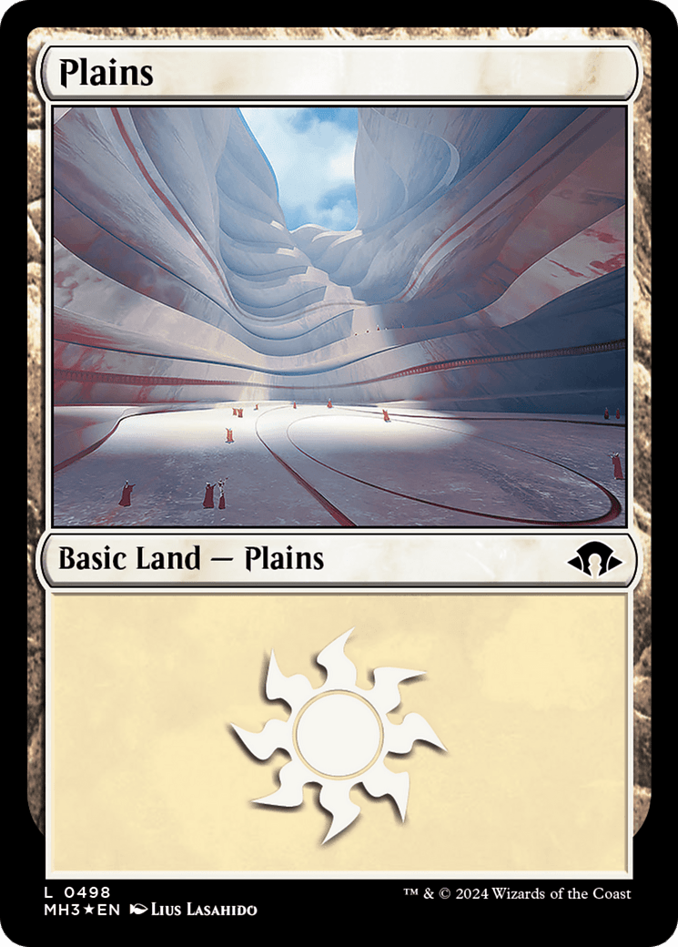 Plains (0498) (Ripple Foil) [Modern Horizons 3] MTG Single Magic: The Gathering  | Multizone: Comics And Games