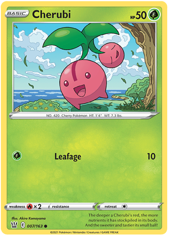 Cherubi (007/163) [Sword & Shield: Battle Styles] Pokemon Single Pokémon  | Multizone: Comics And Games