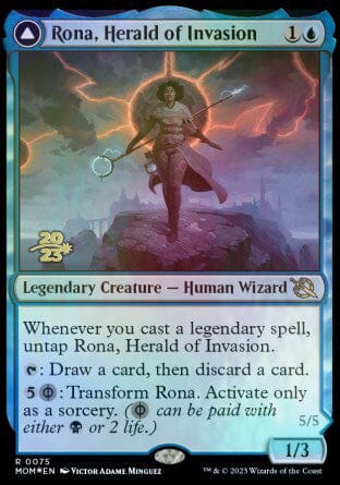 Rona, Herald of Invasion // Rona, Tolarian Obliterator [March of the Machine Prerelease Promos] MTG Single Magic: The Gathering  | Multizone: Comics And Games