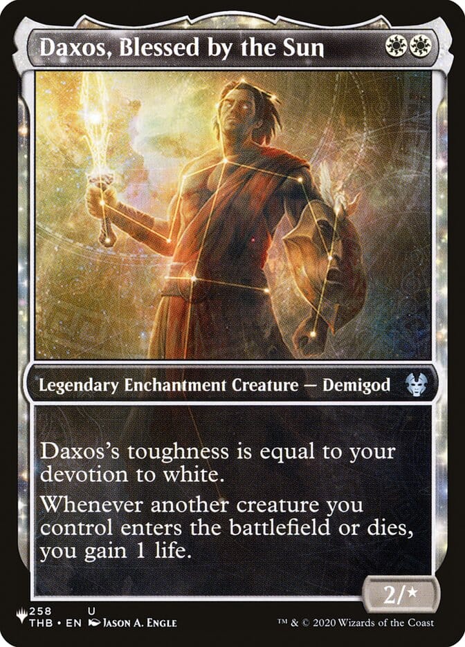Daxos, Blessed by the Sun (Showcase) [The List] MTG Single Magic: The Gathering  | Multizone: Comics And Games