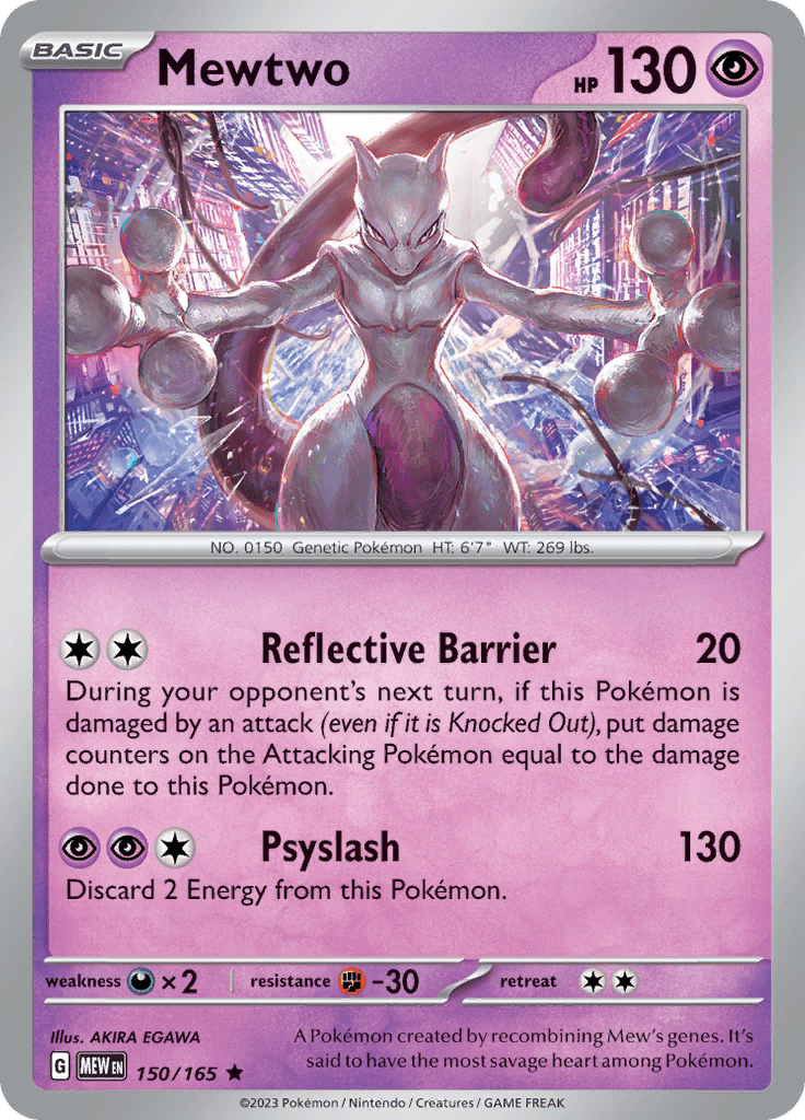 Mewtwo (150/165) [Scarlet & Violet 151] Pokemon Single Pokémon  | Multizone: Comics And Games
