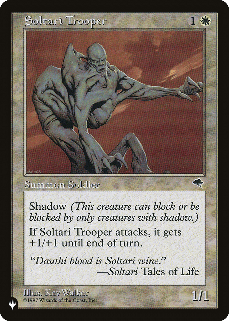 Soltari Trooper [The List] MTG Single Magic: The Gathering  | Multizone: Comics And Games
