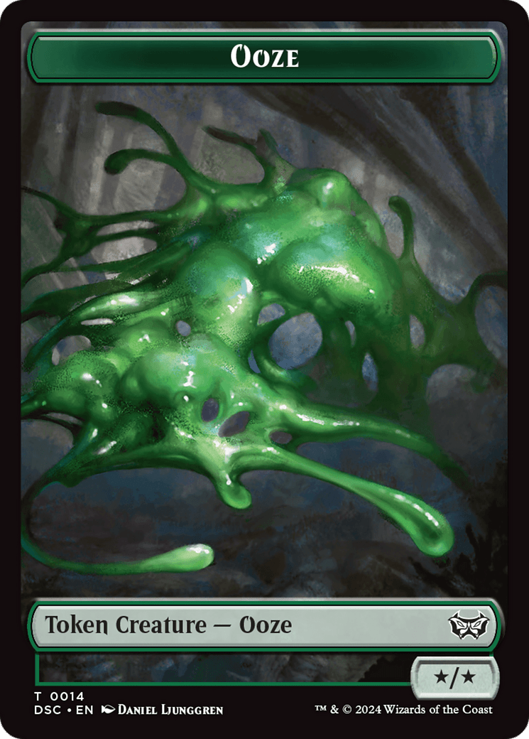 Insect (0011) // Ooze (0014) Double-Sided Token [Duskmourn: House of Horror Commander Tokens] MTG Single Magic: The Gathering  | Multizone: Comics And Games